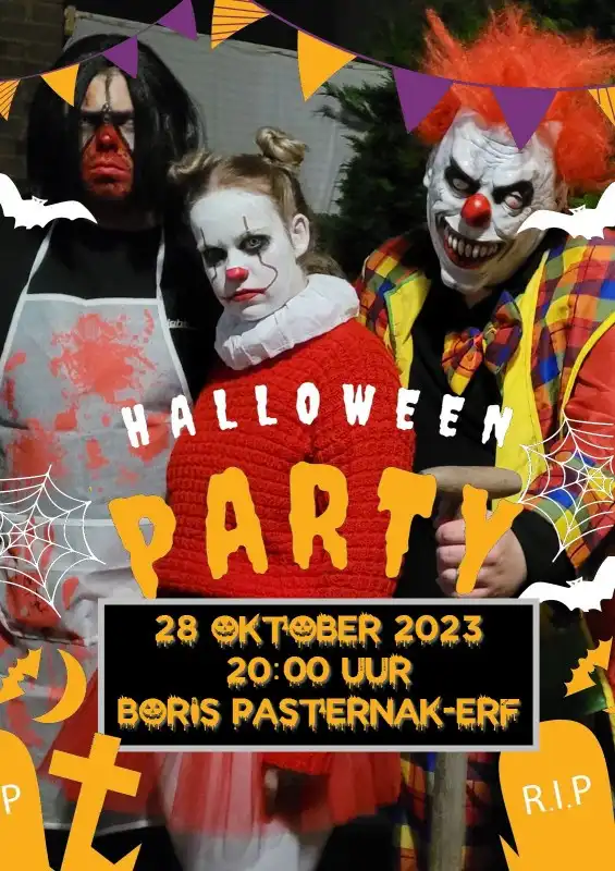 Halloween 28 oktober 2023 20:00 uur :: Boris Pasternak-erf Dordrecht