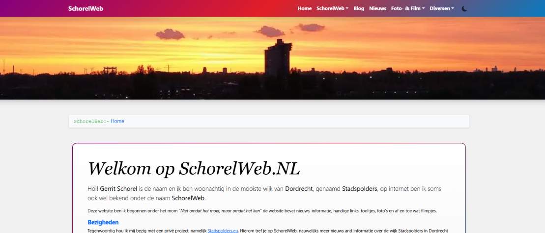 Gloednieuwe website van SchorelWeb is LIVE