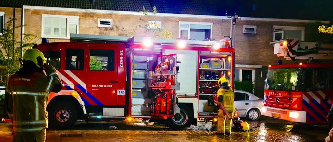 Droger in brand op zolder aan de Meidoornlaan