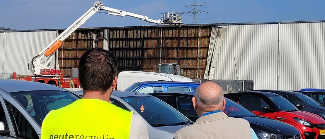 Brand bij Peute Recycling