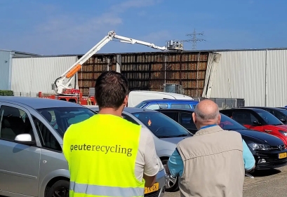 Brand bij Peute Recycling