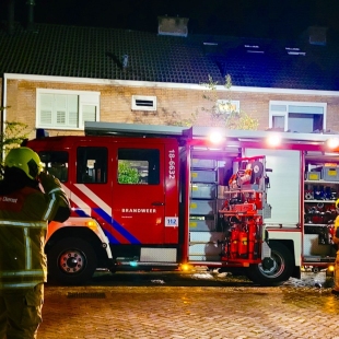 Droger in brand op zolder aan de Meidoornlaan