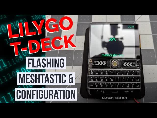 Flashing Meshtastic To The Lilygo T-deck