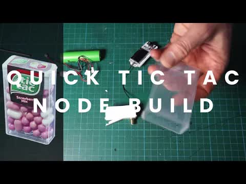 Quick Tic-tac Candy Meshtastic Mobile Node Build !