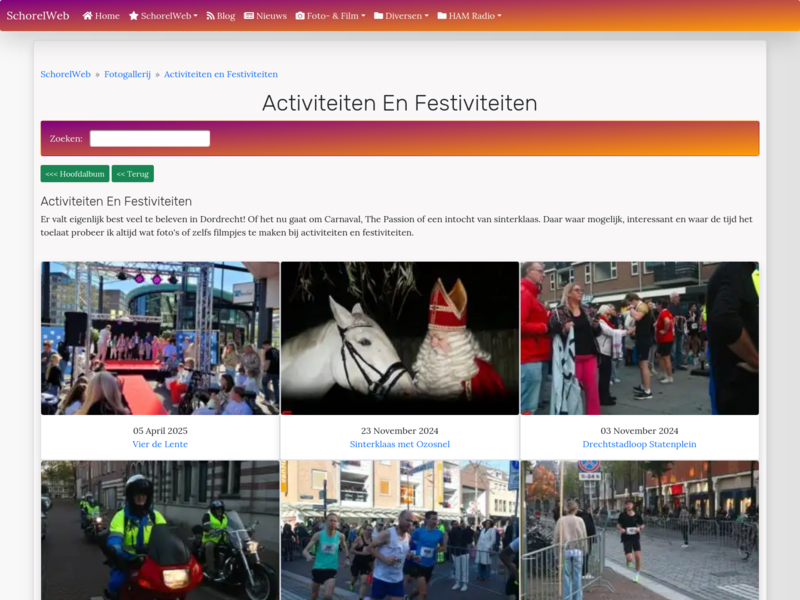 Activiteiten en Festiviteiten :: SchorelWeb