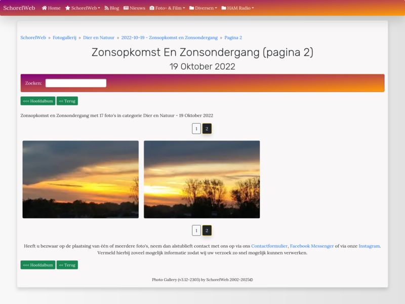 Zonsopkomst en Zonsondergang (pagina 2)