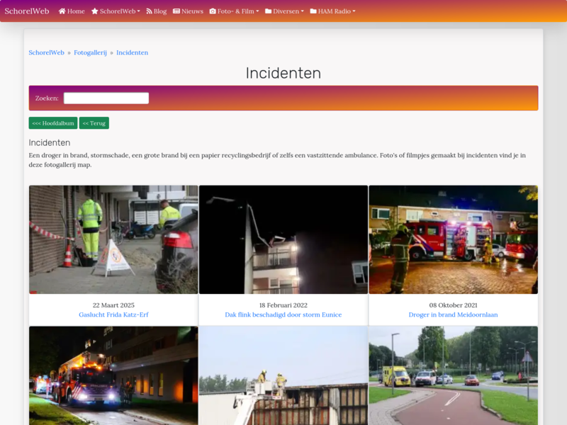 Incidenten :: SchorelWeb