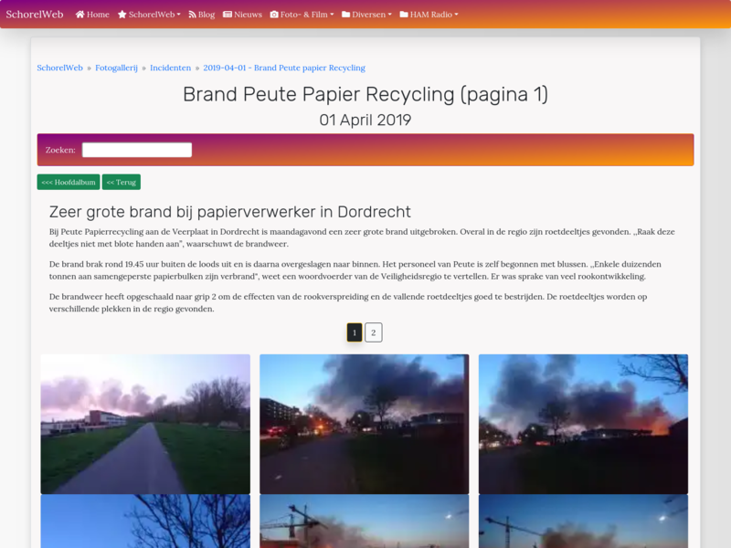 Brand Peute papier Recycling (pagina 1)