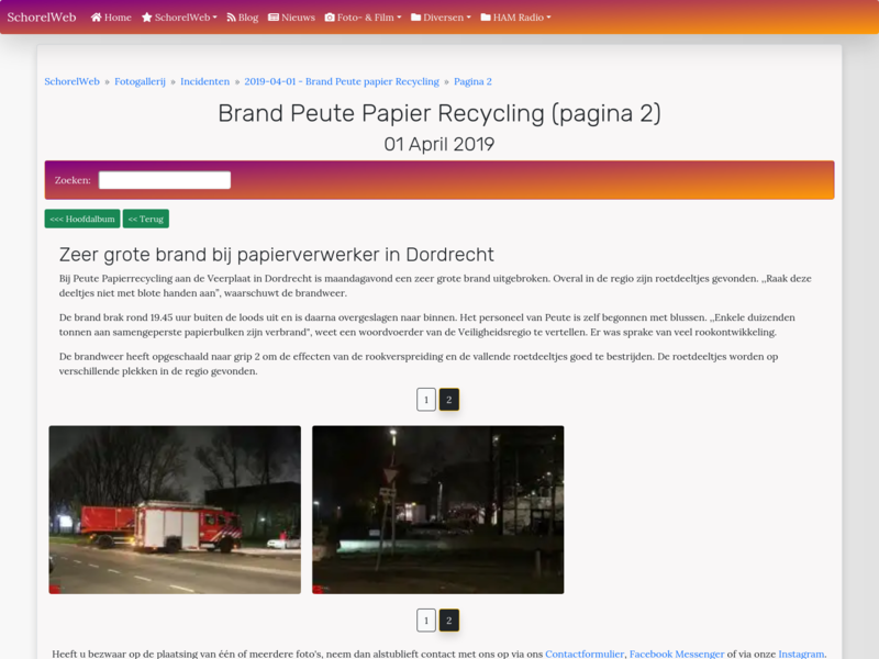 Brand Peute papier Recycling (pagina 2)