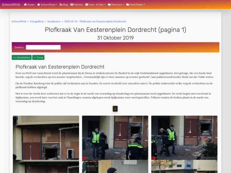 Plofkraak van Eesterenplein Dordrecht (pagina 1)