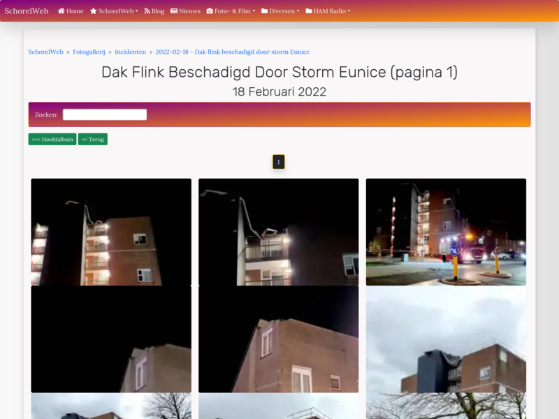 Dak flink beschadigd door storm Eunice (pagina 1)
